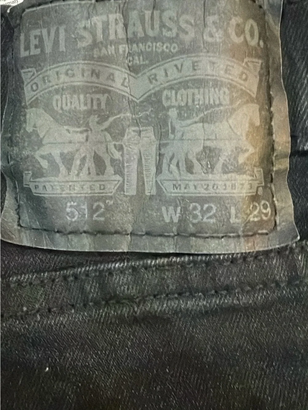 Levi's Men's Slim Fit Jeans in Black - W 32 x L 29